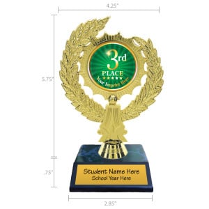 Custom Trophy - 3rd Place Award
