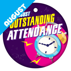 Perfect Attendance - Academic Theme by Month