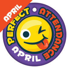 Perfect Attendance - Emoji Theme by Month