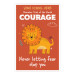 Character Trait of the Month Custom Poster - Courage (Lion)