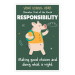 Character Trait of the Month Custom Poster - Responsibility (Pig)