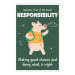 Character Trait of the Month Poster - Responsibility (Pig)