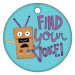 2" Circle Brag Tags - Find Your Voice (Robot Puppet)