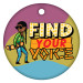 2" Circle Brag Tags - Find Your Voice (Skateboarder)