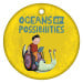 2" Circle Brag Tags - Oceans of Possibilities (Snail)