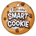 2" Circle Brag Tags - I Am a Smart Cookie