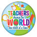 2" Circle Brag Tags - Teachers Change the World One Child At a Time