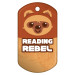 Dog Brag Tags - Reading Rebel, Ewok