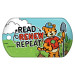 Dog Brag Tags - Read Renew Repeat (Tiger)