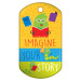 Dog Brag Tag - Imagine Your Story (Bookworm)
