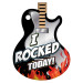 Motivation Pack Guitar Brag Tag - I Rocked Today