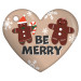 Heart Brag Tags - Be Merry