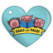 Heart Brag Tags - Tails and Tales (Pigs)