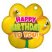 Paw Brag Tags - Happy Birthday to You (Flower)