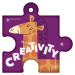 Puzzle Brag Tags - Creativity (Giraffe)
