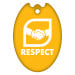 Shield Brag Tags - Respect
