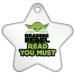 Star Brag Tags - Reading Rebel, Yoda