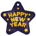 Star Brag Tags - Happy New Year (Gold)